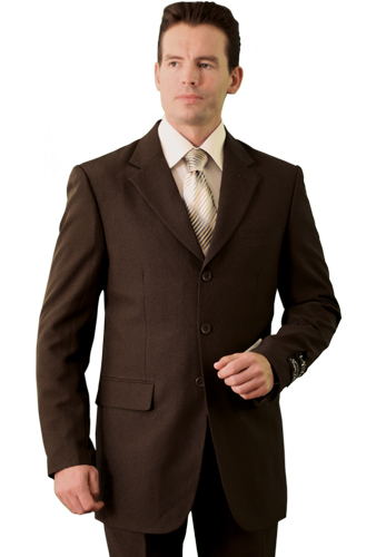 Our ROSS Solid, Single Breasted, 3 Button Suit  Pleated Pants