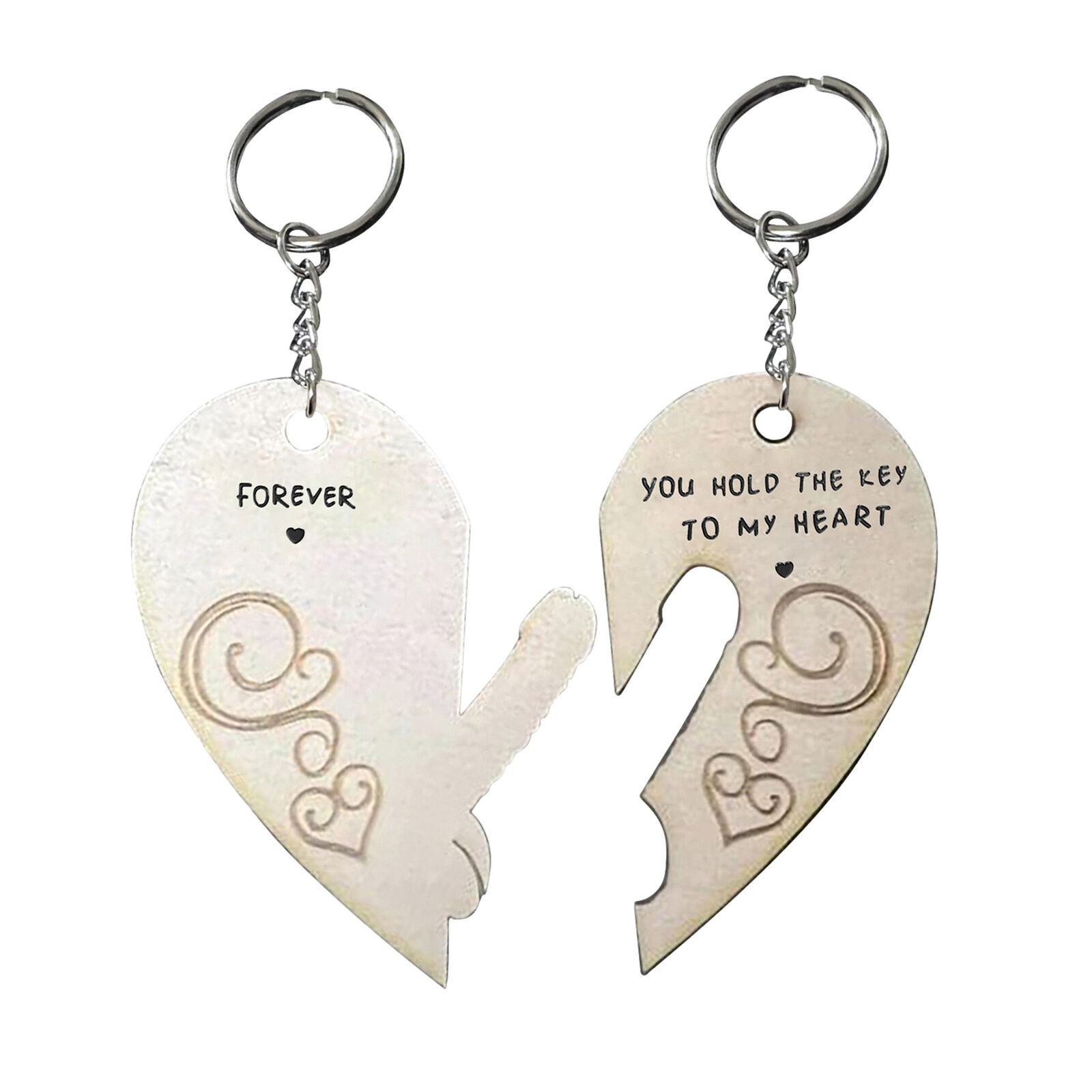 Couple Keychains You Hold The Key To My Heart Keychains Valentine\'s Day Gifts