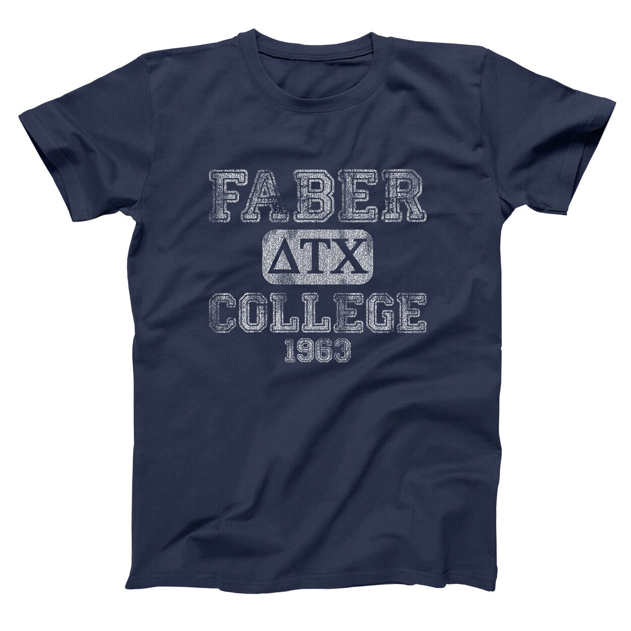 Faber College Funny  Animal House  Frat  Party Navy Basic Men\'s T-Shirt