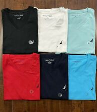 NWT Nautica Men's V Neck Tee Short Sleeve Solid Vee Neck T-Shirt picture