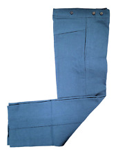 Kids Civil War Reproduction Sky Blue Wool Trousers picture