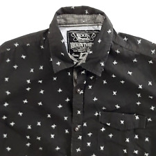 Broken Threads mens sewn style shirt Size L  insect spider print all over picture