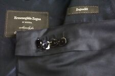 Ermenegildo Zegna ZegnaSilk Milano 100% Silk Navy Blue Sport Coat Jacket 46R picture