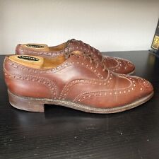 Church’s English Shoes Mens Size 9 Brown Leather Wingtip Oxfords  picture