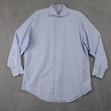 Brooks Brothers Madison Shirt 15.5 33 Makers Blue Windowpane Woven In Italy USA picture