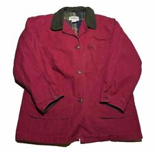 Vintage LL Bean Canvas Chore Field Barn Coat Jacket Women’s Size L AL6 picture