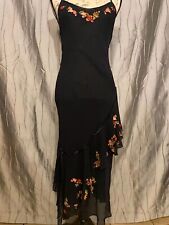 Vintage Betsey Johnson New York Black Label Black Sheer Dress Size 10 Rare Y2K picture