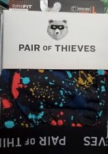 Pair of Thieves Men's Super Fit Paint Splatter Boxer Briefs 2pk - Size Large picture