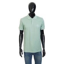 BERLUTI 550$ Polo Shirt With Embroidered Crest Logo - Mint Green Cotton picture
