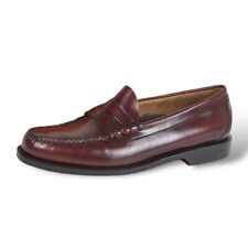 GH BASS SHOES MENS 8 D BURGUNDY  WEEJUNS PENNY LOAFER LEATHER WINE picture