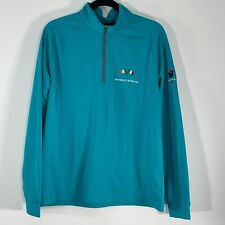 Ryder Cup Dunning Golf Polo Shirt Mens Medium Stretch Teal Polyester Radley 2021 picture