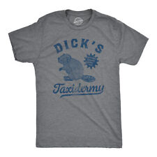 Mens Dicks Taxidermy T Shirt Funny Stuffed Beaver Sex Joke Tee For Guys picture