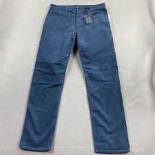 Gap Pants Mens 33x32 Blue Corduroy Chino 5 Pocket Preppy Stretch Casual 1969 picture