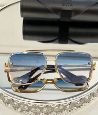 Dita Mach-Six DTS121 62-01 Gold Metal Aviator Sunglasses Dark Grey Gradient Lens picture