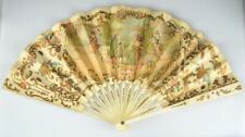FRENCH HAND FAN c1910 - BUISSOT EVENTAILS - TITLED 