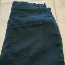 24/7 by H&M women's size 14 black denim jeans straight leg zip up pockets picture