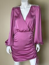 $495 Ramy Brook Women's Pink Satin Dress Size 8.   (61) picture