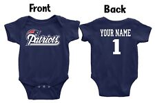 New England Patriots Homemade baby bodysuit. picture