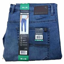 BUFFALO David Bitton Mens AXEL Slim Stretch Jeans 38x30 Med Blue 5 Pocket Pants picture