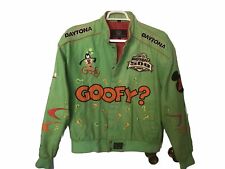 JH Designs Jeff Hamilton Rare 2004 Daytona 500 NASCAR Jacket Disney Goofy  Green picture