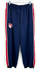 Vintage 1935 Chi Town Sweat Pants Mens Large Athletic Athleisure Blue Red Stripe picture