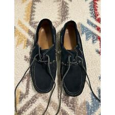 [Modern] John Varvatos Navy Blue Suede Boat Shoes - Size 10.5 picture