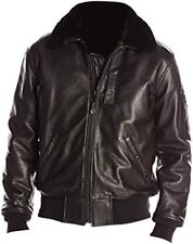 Men's WW2 B-15 Air Force Flight Bomber Leather Jacket picture