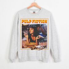 Vintage Pulp Fiction Sweatshirt, XL Grey Unisex Movie Crewneck Sweater picture