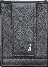 Nautica Men's Classic J-Class Leather Front Pocket Wallet picture