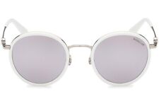 Moncler ML0195 21D White Round Silver Metal Sunglasses Frame 51-23-145 Polar picture