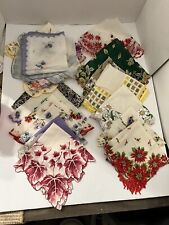 Vintage Lot of 20 Handkerchiefs Hankies- Floral Please Read Description/Pics picture