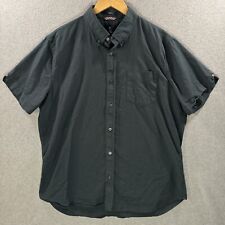 Ben Sherman Men's size XL Oxford Shirt Short Sleeve Regular Fit Dark Green Solid picture