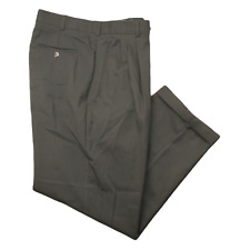 Yves Saint Laurent Pants Mens 34x28 Gray Pleated Slacks Trousers Suit Dress picture