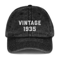 VINTAGE 1935 Embroidered Hat Cap Retro-Styled Dad Father Birthday Gift Christmas picture