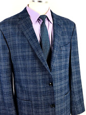 46R Ted Baker London Mens 2 Button Silk Wool Blazer Sport Coat Jacket Glen Check picture
