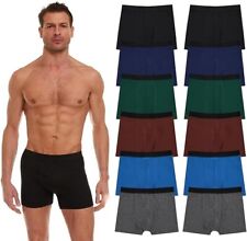 12 Pack of Mens Boxer Briefs Underwear Bulk, 100% Cotton, Soft, Comfortable picture