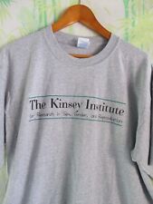 Kinsey Institute Sex Gender vintage 90s Y2K heather gray t-shirt XL new picture