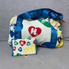 Vintage Harajuku Lovers Purse Rainbow Hearts Wallet Handbag Y2K Gwen Stefani picture