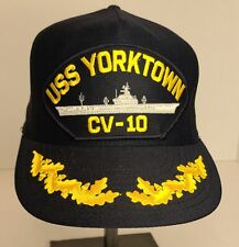 Vintage USS Yorktown CV-10 Snapback Navy Hat Cap picture