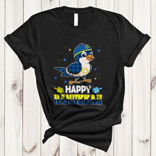 Happy Hanukkah, Lovely Plaid Chanukah Sparrow Bird Dreidel, Animal Lover T-Shirt picture