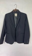 J. Crew Factory Women’s Suiting Blazer Lightweight Wool Size 10 Black a7824. picture