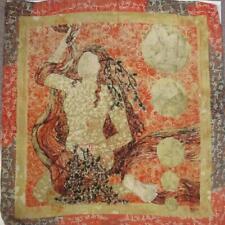 Artist Signed Large Women Scarf Redhead Lady Vines Print Numbered 1 Of 500 picture