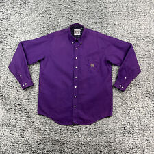 Vintage Cinch Shirt Mens L Purple Miller style Western Cowboy rancher rodeo Y2K picture