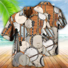 Banjo Music Love Life Style Hawaiian Shirt Hawaii Shirt S-5XL Gift Men Women Sum picture
