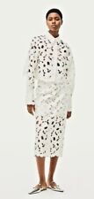 H & M Satin Shirt with Eyelet Embroidery-  picture