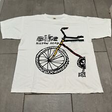 Vintage Hilton Head Bike White Shirt Single Stitch XL picture