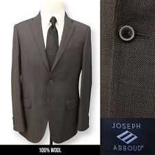 JOSEPH ABBOUD mens gray nailhead 100% WOOL sport coat suit jacket blazer 40 L picture