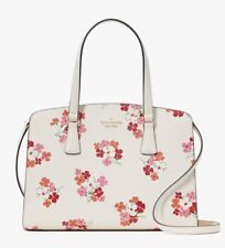 Kate Spade New York Perry Floral Medium Leather Satchel Cream Multi KC468 picture