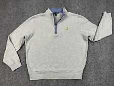 MASTERS COLLECTION AUGUSTA WOMENS GOLF 1/4 ZIP SWEATER Medium Grey Pullover Logo picture