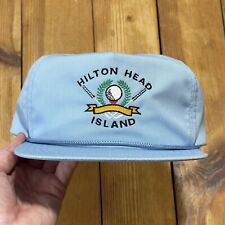 Vintage Hilton Head Island Golf Logo 90s Rope Trucker Hat Strapback Cap USA Made picture